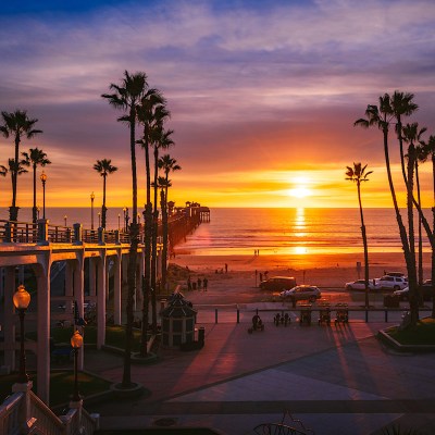 Breathtaking Oceanside, California sunset