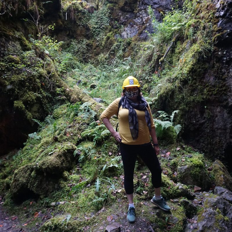 Author hiking at Murphys Point Provincial Park in Ontario