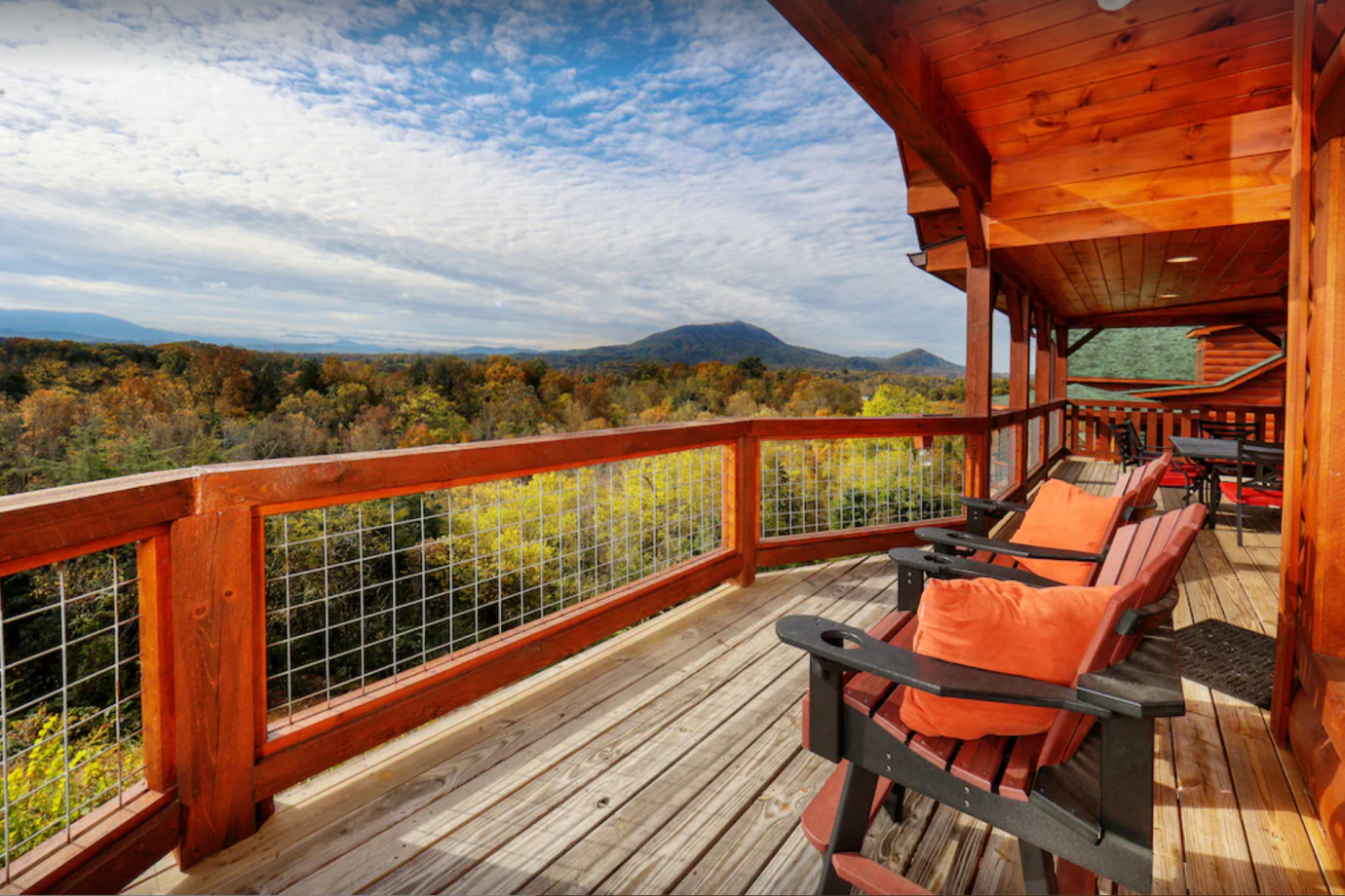 mountain views as seen from Sevierville cabin vrbo