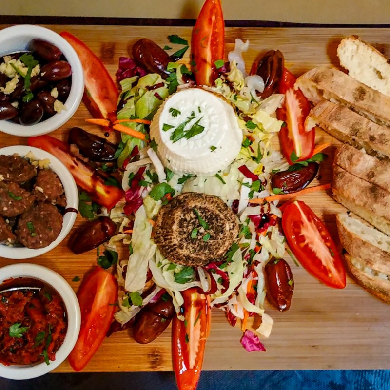 A Maltese platter of locally-produced delights on the Isle of Gozo