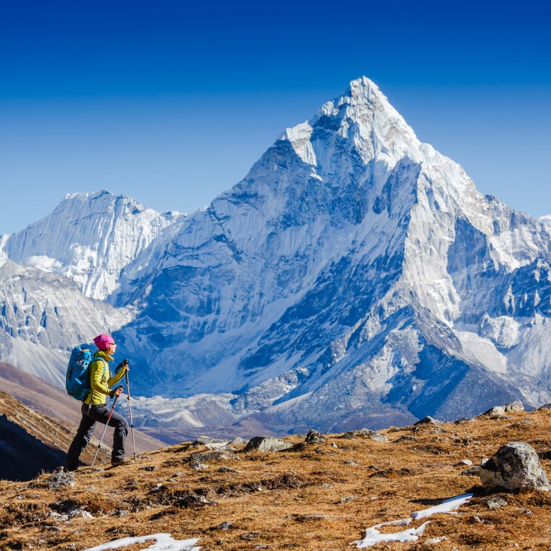 Mount Everest hiker
