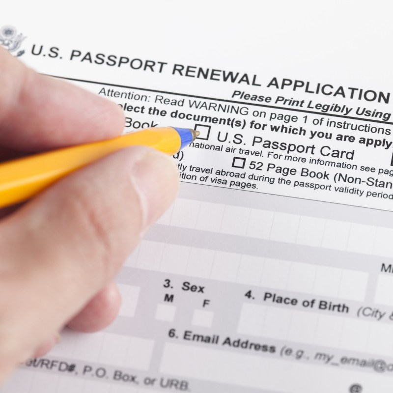 U.S. passport application