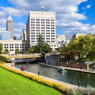 The canal at White River State Park in Indianapolis