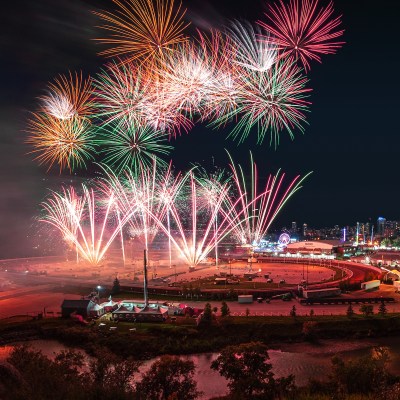 Fireworks celebration at the Calgary Stampede