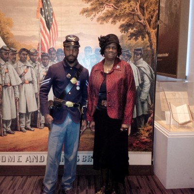 Gigi at a book signing at the African American Civil War Museum in Washington, D.C.