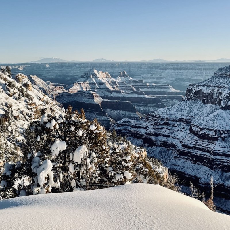 North Rim backcountry patrol, late January 2023