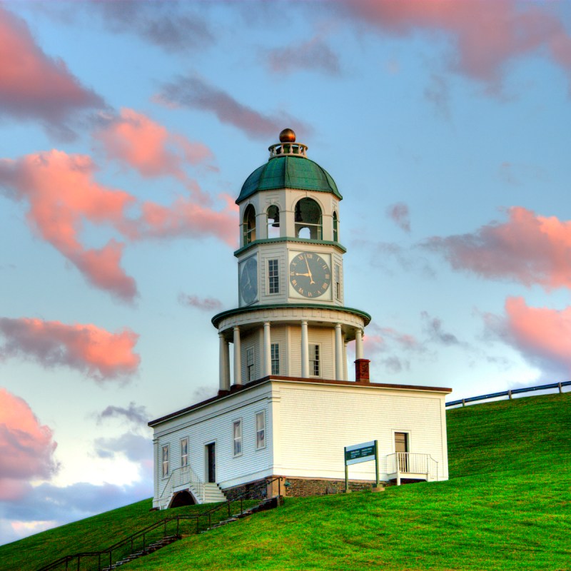 The clock tower at the Halifax Citadel National Historic Site