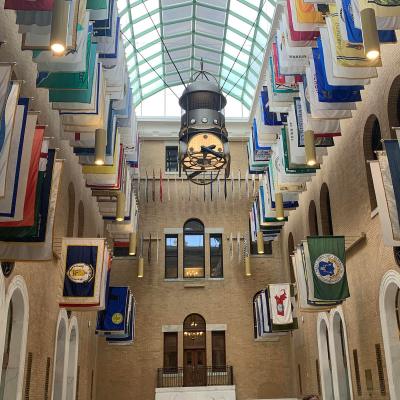 Hall of Flags in the Massachusetts State House