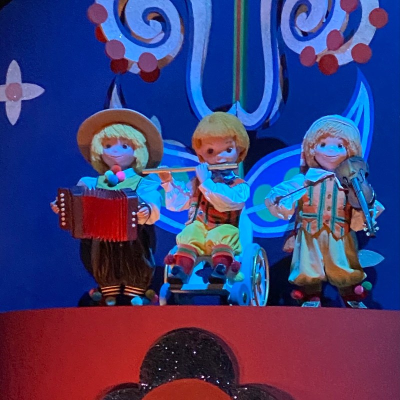 New weheelchair character on the It's a Small World ride