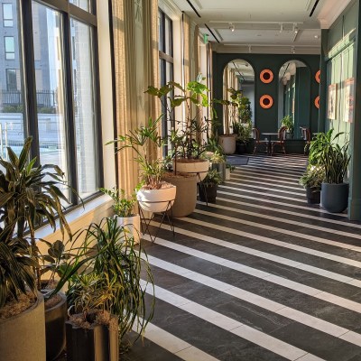 Kimpton Cottonwood Hotel hallway in Omaha