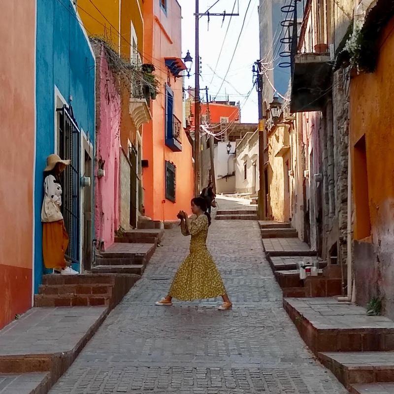 Our pedestrian street in Guanajuato, Mexico, 2019