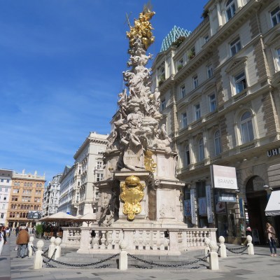 The Plague Column in Vienna's Inner Stadt neighborhood