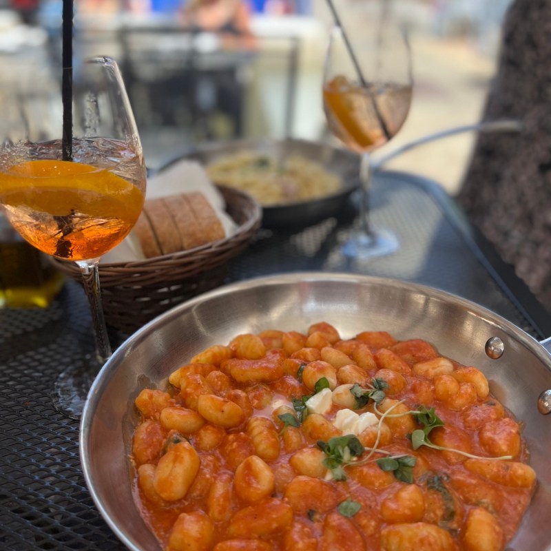 Trattoria Il Panino's housemade Gnocchi alla Sorrentina is served in a skillet.