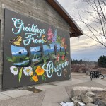 Welcome To Bend Mural in the Old Mill District