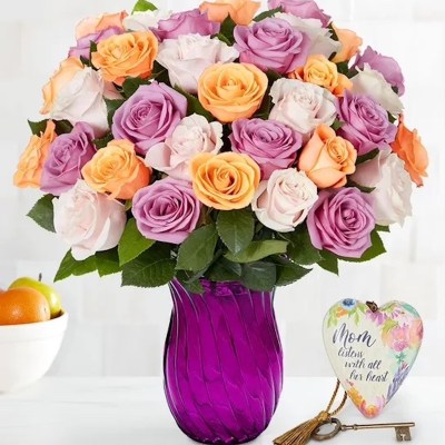 Mother's Day Sorbet Roses flower bouquet