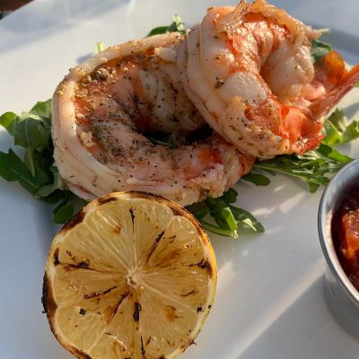 The Colossal Shrimp Cocktail at the Boathouse Saranac Lake Pub