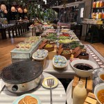 Breakfast spread hotel-style at the Marmara Pera in Istanbul