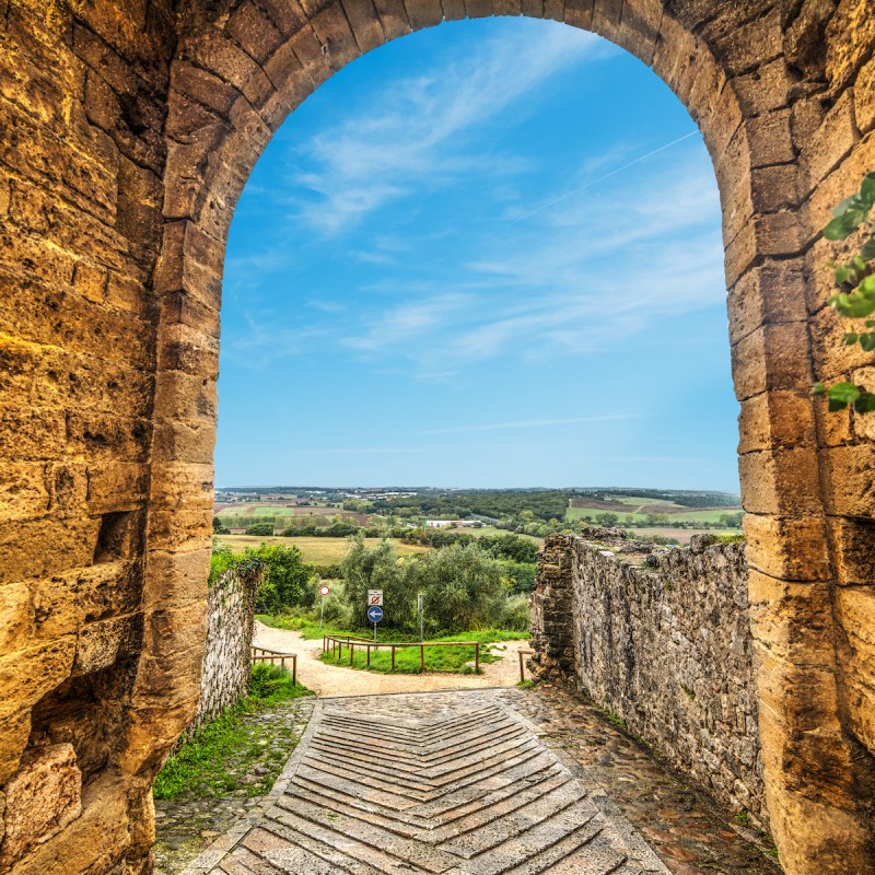 Monteriggioni countryside in Tuscany, Italy