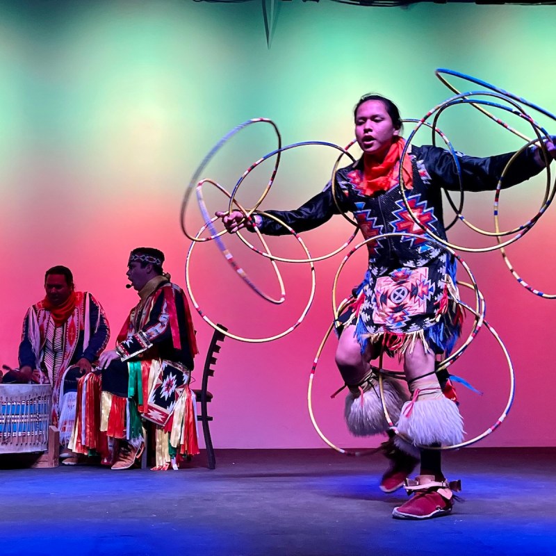 Hoop Dance at the Red Heritage Indigenous Entertainment Hall