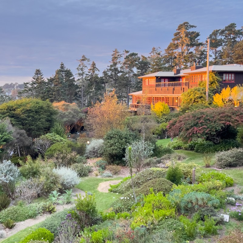 Stanford Inn by the Sea at sunset