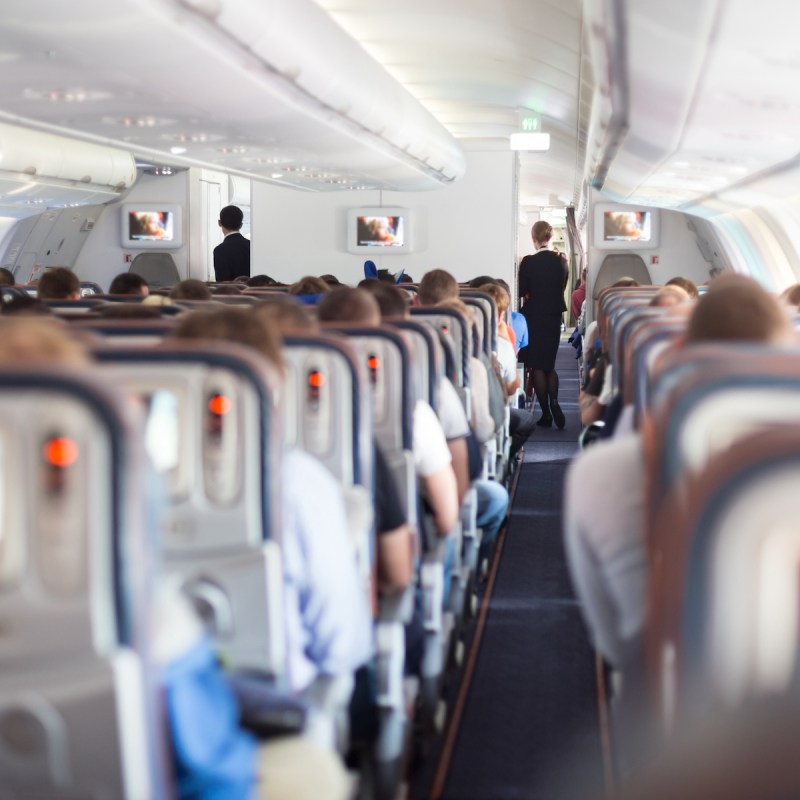 passengers on an airplane