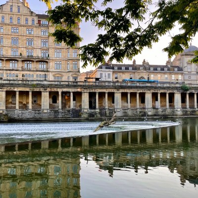 The weir in the Avon River in Bath