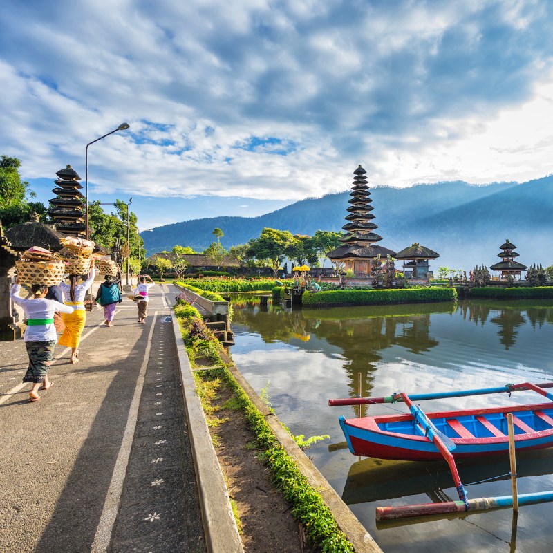 Pura Ulun Danu Bratan in Bali, Indonesia