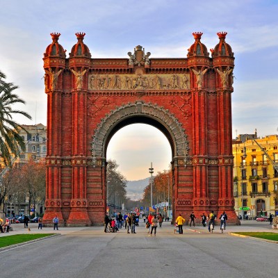 Arco de Triunfo de Barcelona at Ciutadella Park in Barcelona