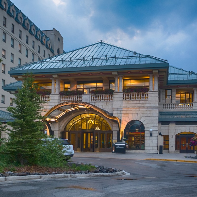 Fairmont Chateau Lake Louise in Alberta, Canada