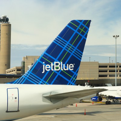 JetBlue aircraft in Boston