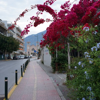 Walkway in Kalamata Port area