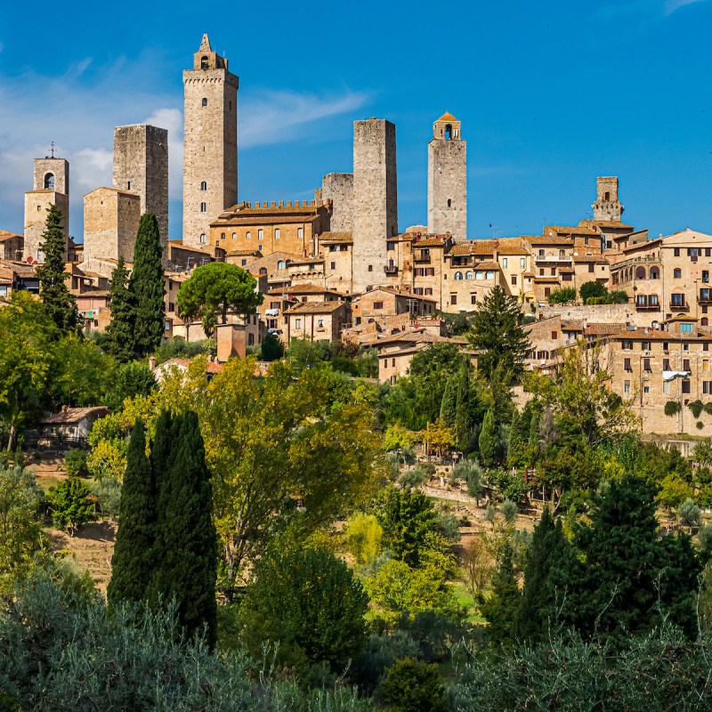 The medieval village of San Gimignano, Italy