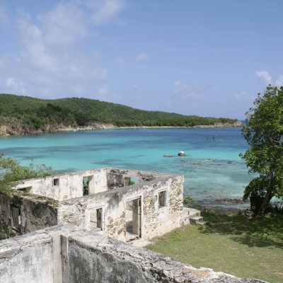 The island of St. Johns in the U.S. Virgin Islands