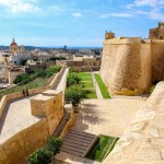 View of Victoria, Gozo, from The Citadel ramparts