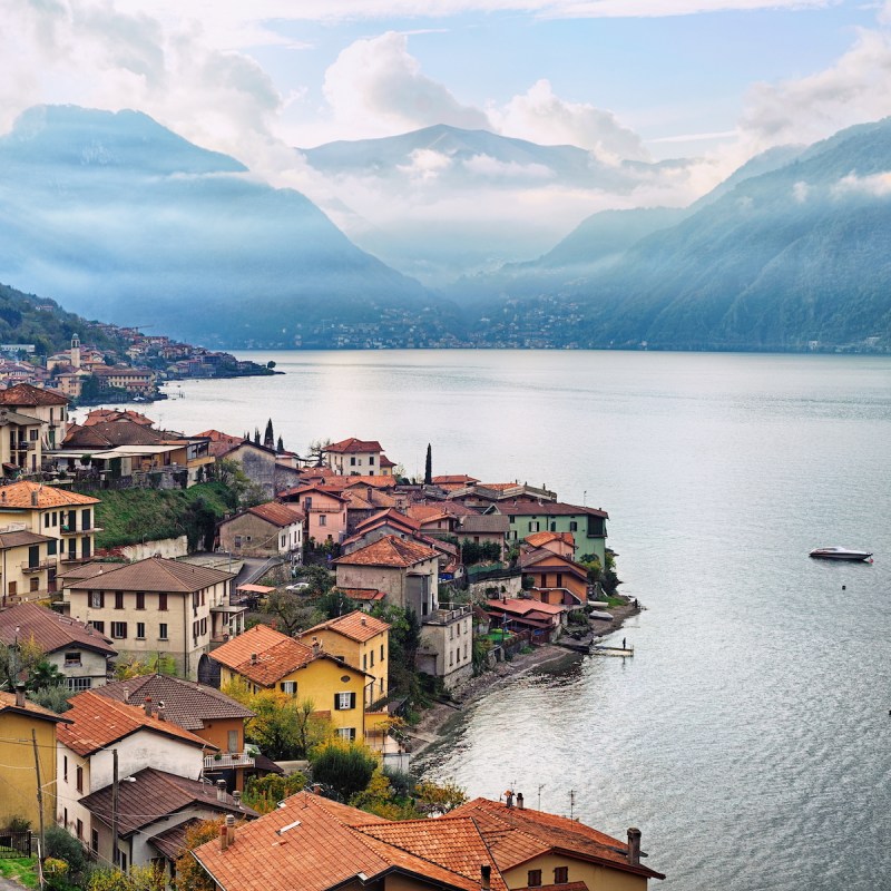 Lake Como and the Italian Alps in Milan