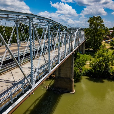 Old Iron Bridge in Bastrop, Texas