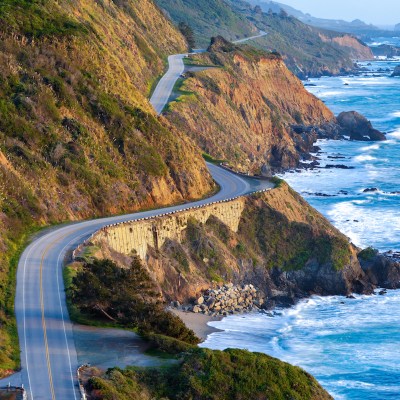 Pacific Coast Highway (Highway 1) at the southern end of Big Sur, California