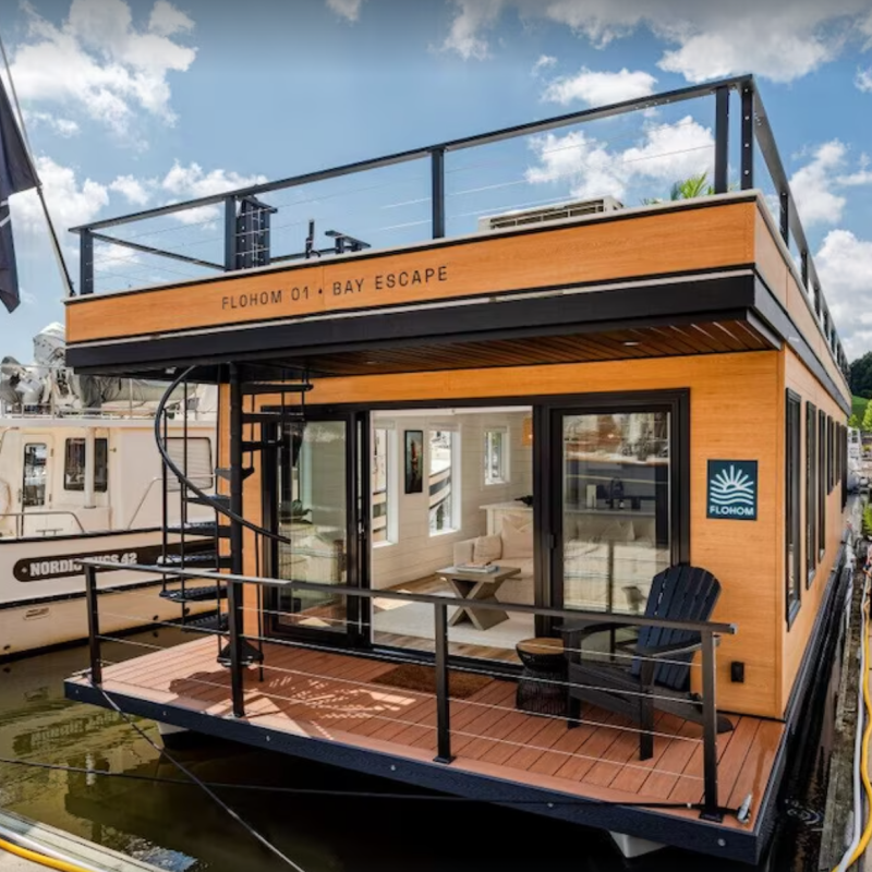 luxurious houseboat