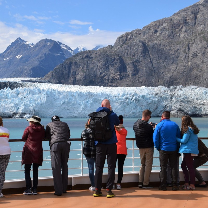 Glacier spotted from a Holland America Line cruise ship