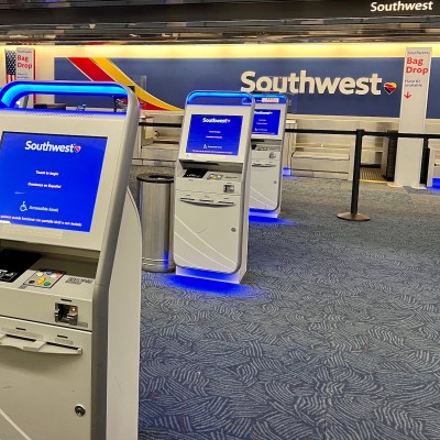 Southwest Airlines check-in kiosks