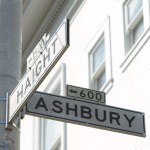 The famous intersection at Haight-Ashbury in San Francisco, California