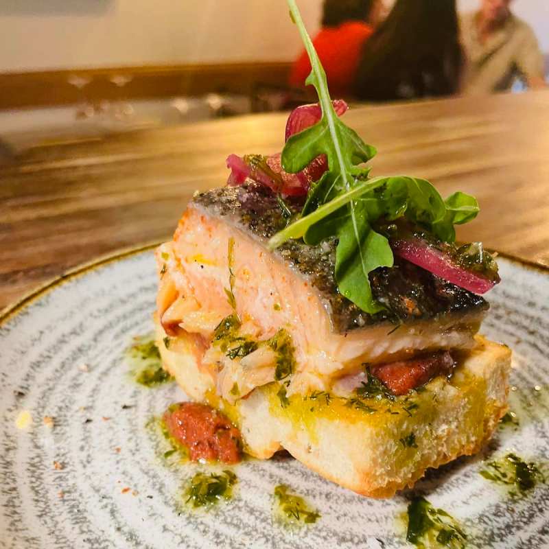 Seafood dish at La Délicatesse