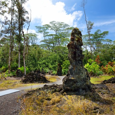 Lava Tree State Monument on the Big Island of Hawaii