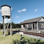 Pioneer Village at Shingle Creek Rail Depot and Water Tower in southern Orlando