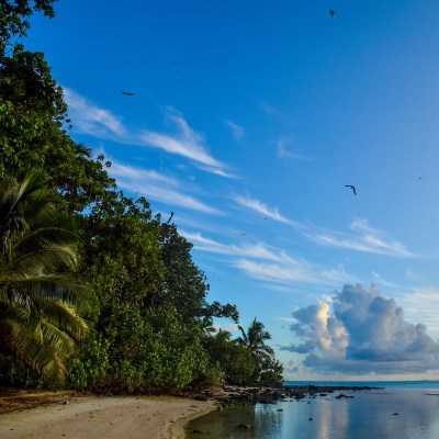 The island of Rarotonga in the Cook Islands