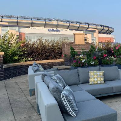 Gillette Stadium from the Renaissance Boston Patriot Place Hotel