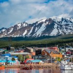 The town of Ushuaia, Argentina