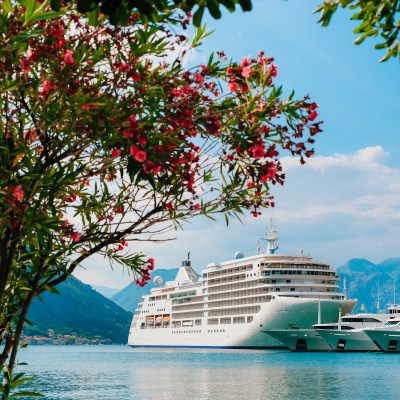 Cruise ship in the Bay of Kotor