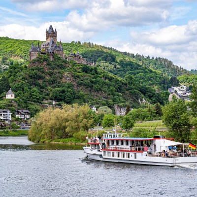 Cochem Castle in Germany along the Moselle River
