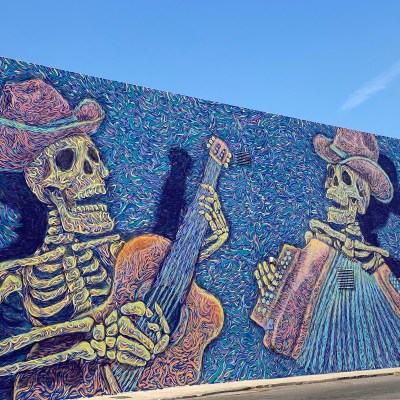 Corpus Christi street art, Dia de Los Muertos
